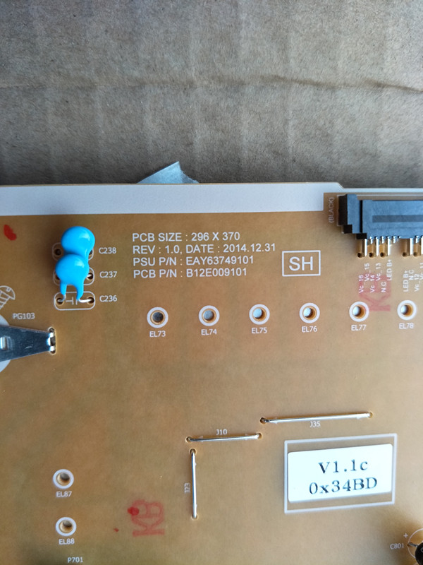 LG Power Board für LG 65UG870V / EAY63749101 Version 2.0 getestet
